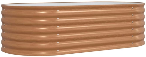 vidaXL Hochbeet Braun 160 x 80 x 44 cm Stahl 42011333