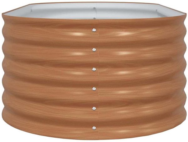 vidaXL Hochbeet Braun 160 x 80 x 44 cm Stahl 42011333 Bild 6