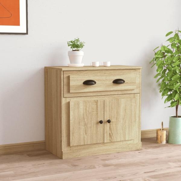 vidaXL Sideboard Sonoma-Eiche 70x35,5x67,5 cm Holzwerkstoff 816427