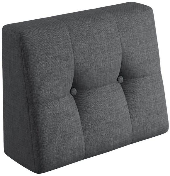 sunnypillow Rückenkissen Palettenkissen gesteppt Seitenkissen 60x40x20/10cm, Anthrazit Bild 1