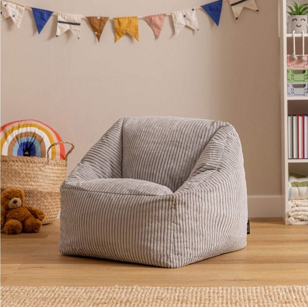 icon Sitzsack Kinder aus Cord Flauschig „Natalia“, 55x44cm, Made in Germany, für Kinderzimmer