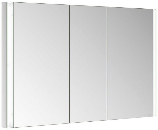Keuco Badezimmerspiegelschrank Royal Finn Spiegelschrank LED, 120 cm, Unterputz, 3 Türen, Seiten verspiegelt