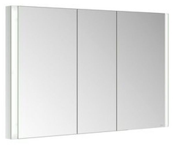 Keuco Badezimmerspiegelschrank Royal Finn Spiegelschrank LED, 120 cm, Unterputz, 3 Türen, Seiten verspiegelt Bild 6