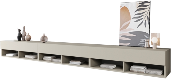 TV-Lowboard A300 (Farbe: Cashmerebeige, ohne Beleuchtung)