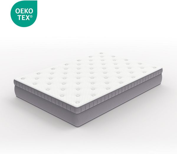 Flieks Matratze 140 x 200, H3, Höhe 25cm, Taschenfederkernmatratze 7-Zonen Federkern & Schaumstoff, 10 Schichten Luxusmatratze, Oeko-TEX