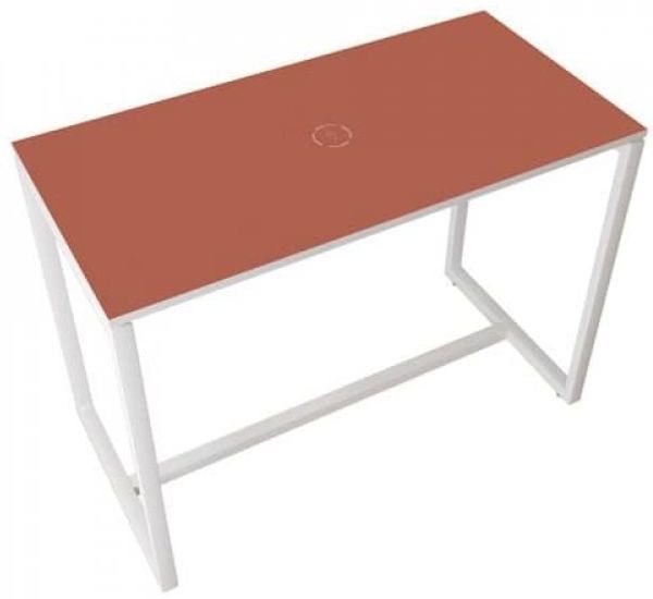 Paperflow Stehtisch EasyDesk - 150 x 110 x 75 cm, weiß/rot