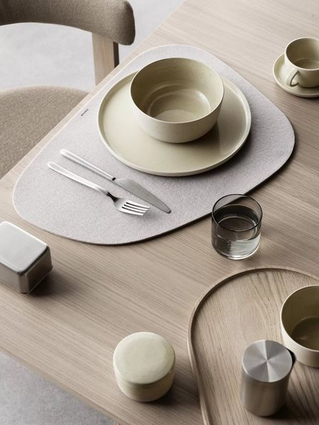 blomus Platzset -LAGONA- Design Tischset aus Filz: Funktionale Aufwertung von Tischen, Hitzebeständig, Kratzschutz, Pflegeleicht, Rutschfest, Strapazierfähig