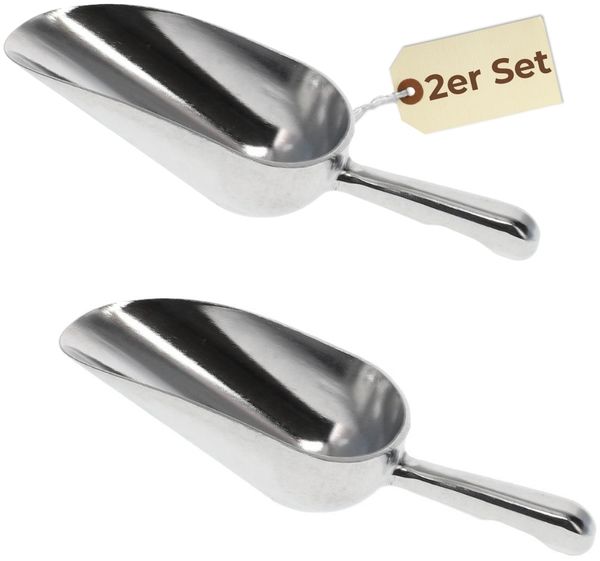 GarPet Backschaufeln 2er Set Futterschaufel 150 ml Mehlschaufel Teeschaufel Gewürzschaufel