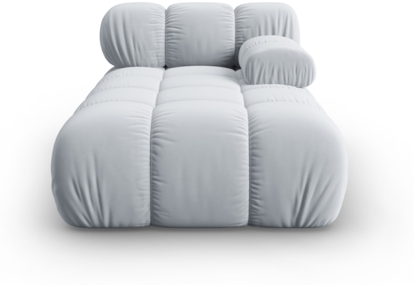 Micadoni Recamiere Bellis Rechts Samt Bluvel Hellblau