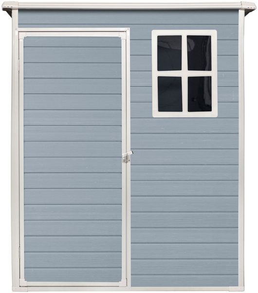 osoltus 'Lönneberga' Gartenhaus, 1,5m², Kunststoff Grau, 96 x 157 cm