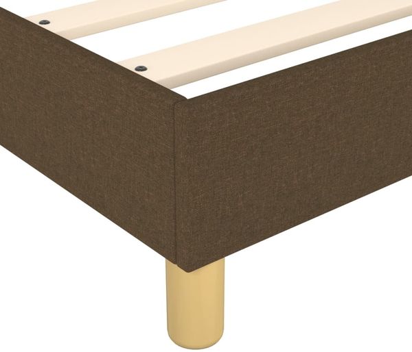 vidaXL Boxspringbett mit Matratze Dunkelbraun 120x200 cm Stoff, Härtegrad: H2 [3144162] Bild 7