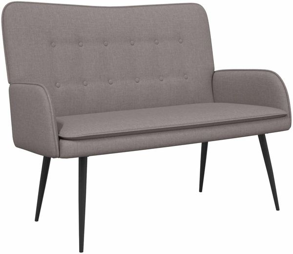 vidaXL 2-Sitzer Sofa Taupe 115 x 61 x 87 cm Stoff 42028908 Bild 2