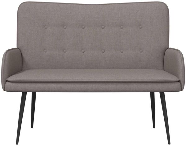 vidaXL 2-Sitzer Sofa Taupe 115 x 61 x 87 cm Stoff 42028908 Bild 4