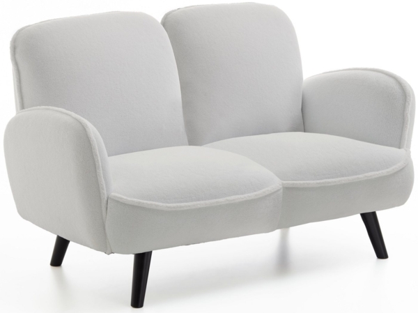 Atlantic Home Collection BEN, 2-Sitzer, Schafwollimität, weiss