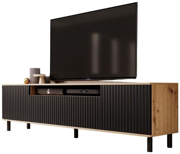 Compleo TV-Schrank 200 cm breit,Hängendes TV-Lowboard oder auf hohen Füßen