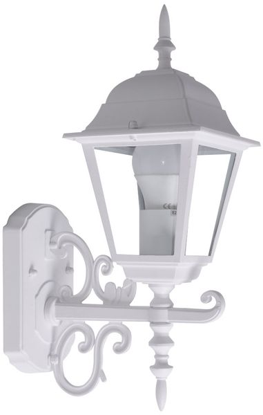 Landhausstil RGB LED Wandlampe in weiß für den Außenbereich