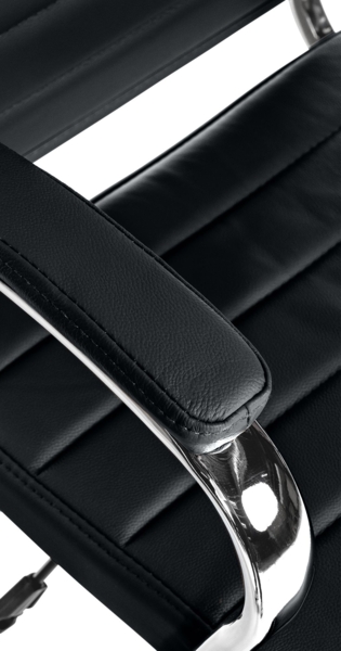 CLP Bürostuhl Mollis Echtleder,schwarz Bild 3