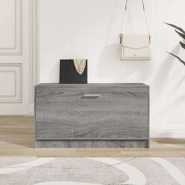vidaXL Schuhbank Grau Sonoma 80x24x45 cm Holzwerkstoff 342645