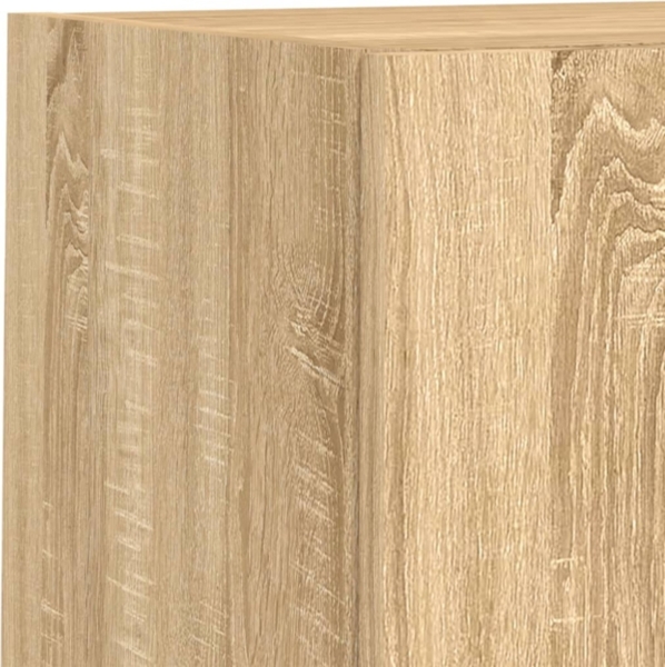 vidaXL 4-tlg. TV-Wohnwand mit LED-Leuchten Sonoma-Eiche 3216571 Bild 6