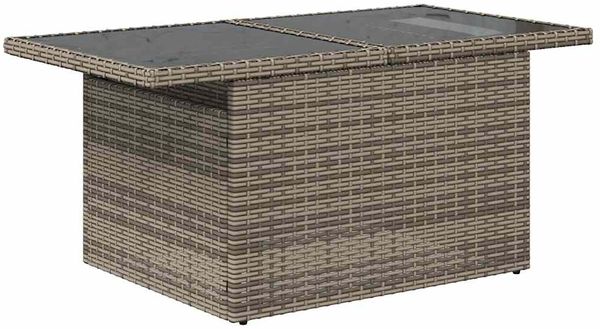 vidaXL 6-teiliges Gartensofa-Set mit Kissen, grau, Polyrattan 3267281 Bild 3