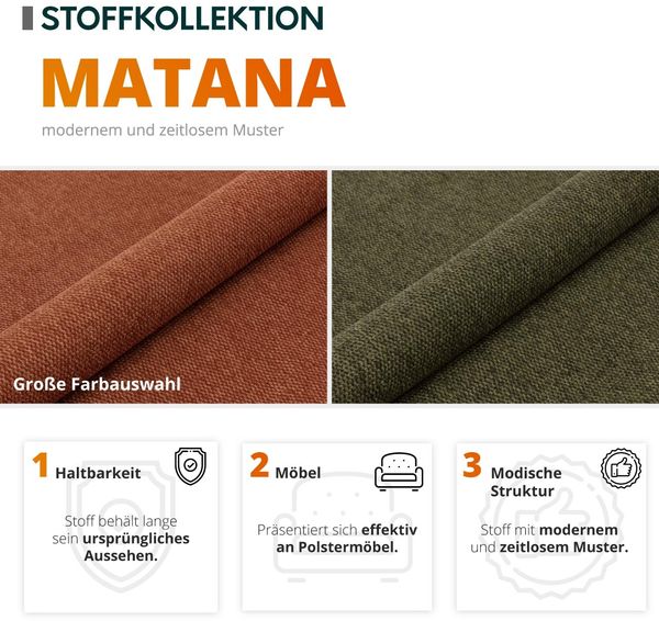 Ecksofa Bangkok Mini, Farbe: Kronos 06 + Matana 19 + Kronos 06 Bild 9