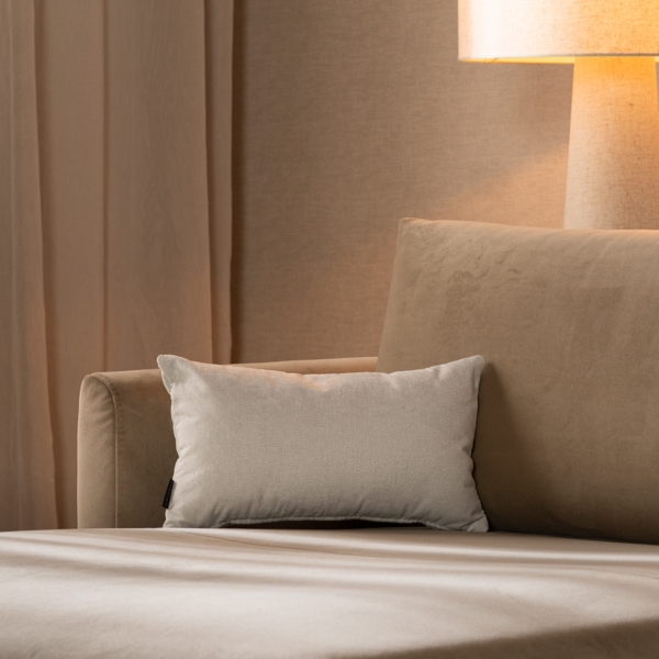 Bronx71 Stoff Kissen Myles weiß 25x45 cm