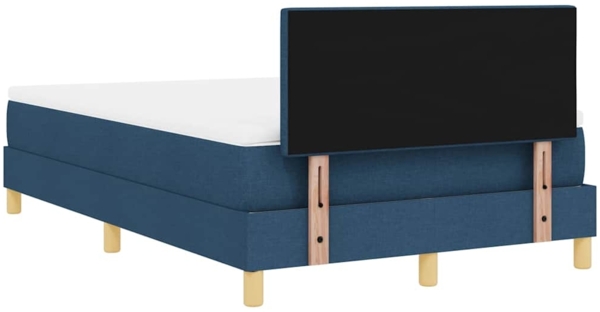 vidaXL Boxspringbett mit Matratze mit Matratze Blau 120 x 190 cm Stoff 3338908 Bild 8