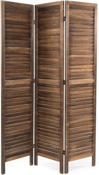 DESIGN DELIGHTS Paravent RAUMTEILER COTTAGE, Holz 170x120cm (HxB) Sichtschutz Paravent Raumtre