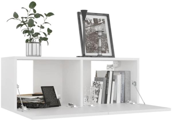 vidaXL TV-Schrank, Holzwerkstoff Weiß, 80 x 30 x 30 cm