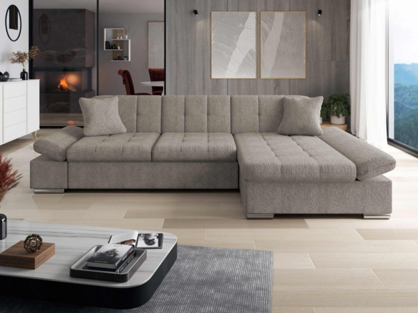 Ecksofa Montana (Farbe: Coral 50, Seite: Rechts)