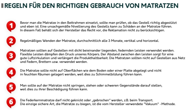 Beidseitige Federkernmatratze Earp Line Hard 20 cm (Liegefläche: 180x200 cm) Bild 5