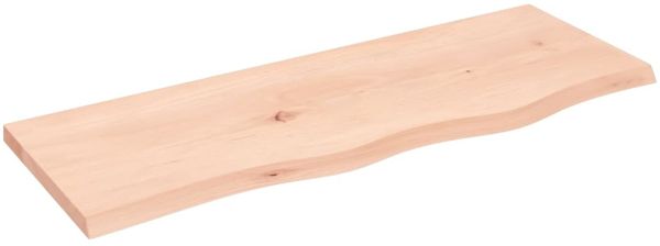Wandregal, Hängeregal 80x30x2 cm Massivholz Eiche Unbehandelt de5890
