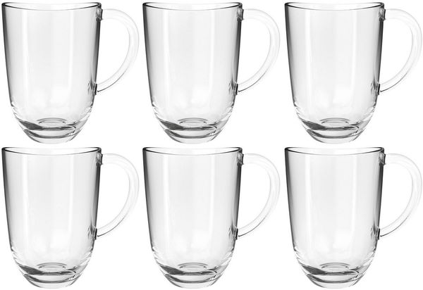 LEONARDO Latte-Macchiato-Tasse NAPOLI, 6-tlg, Glas, 380 ml, 6-teilig