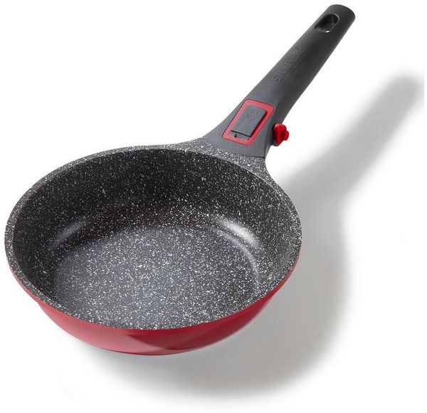 STONELINE Bratpfanne SMART 20 cm, rot, abnehmbarer Griff, Induktion, Aluminium (1-tlg)
