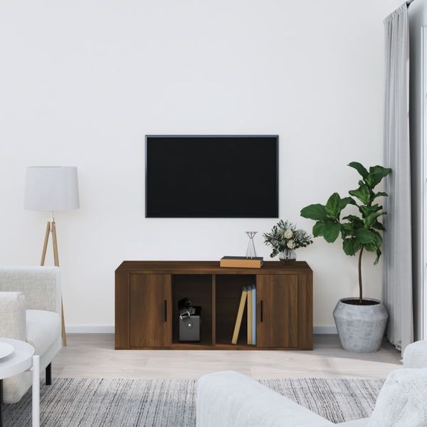 vidaXL TV-Schrank Braun Eichen-Optik 100 x 35 x 40 cm Holzwerkstoff [816807]