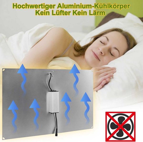 Rosnek Pflanzenlampe Vollspektrum LED mit Daisy-Chain Funktion, LED fest integriert, für Winter & kalte Tage, Indoor Wachstum für Veg & Blüte