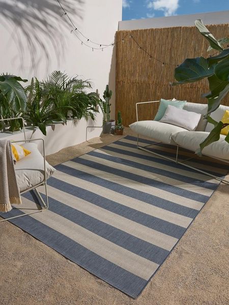 benuta Outdoorteppich Metro, rechteckig, Höhe: 6 mm, In- & Outdoorteppich, Robust für Garten, Terrasse, Balkon, Küche