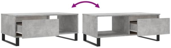 vidaXL Couchtisch Betongrau 90x50x36,5 cm Holzwerkstoff 830576 Bild 11