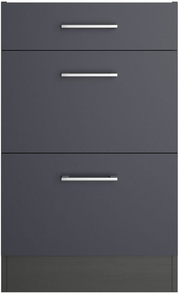 KOCHSTATION Unterschrank KS-Milan Auszugschrank 50 cm, matte oder hochglänzende Fronten