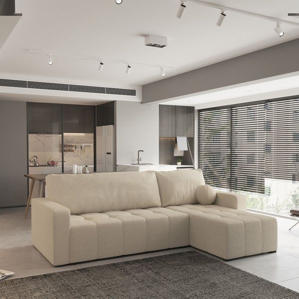 Masseno Ecksofa VOLIRA mit Schlaffunktion L-Form, Sofa mit Bettkasten