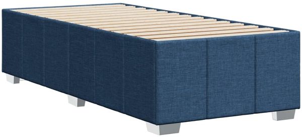 vidaXL Bettgestell ohne Matratze Blau 90x200 cm Stoff 3284810 Bild 6