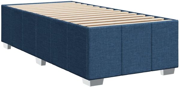 vidaXL Bettgestell ohne Matratze Blau 90x200 cm Stoff 3284810 Bild 3
