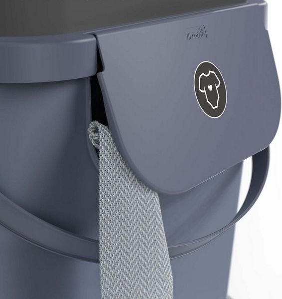 ROTHO Wäschekorb Albula 3er-Set Wäschesammler 40l mit Deckel, Kunststoff (PP recycelt) (Wäschesortiersystem, 3er-Set), Aus rezykliertem Kunststoff