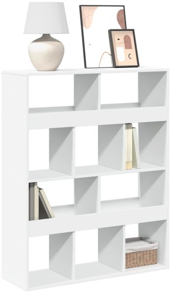 vidaXL Bücherregal Weiß 100x33x125,5 cm Holzwerkstoff 3309357