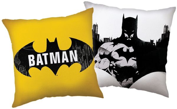 Batman The Emblem Kissen – Kuschelkissen Dekokissen 40x40 cm für Sofa & Bett