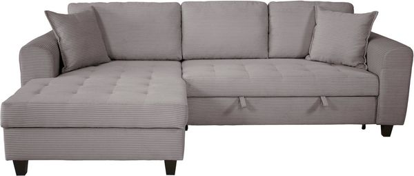 Trends by HG Ecksofa Moritz, L-Form, inkl. Bettfunktion und Bettkasten, inkl. 2 Zierkissen