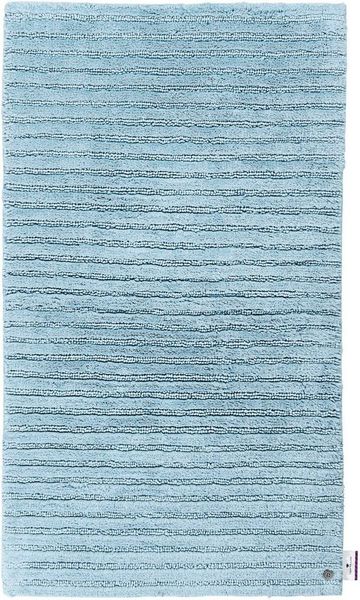 TOM TAILOR HOME Badematte Cotton Stripes, Höhe 20 mm, rutschhemmend beschichtet, strapazierfähig, fußbodenheizungsgeeignet, Baumwolle, quadratisch, Uni Farben, gestreift, reine Baumwolle, Hoch-Tief Effekt