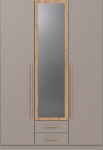Wimex Kleiderschrank Marburg erhältlich in den Breiten 135cm & 180cm inkl. Spiegel und zwei Schubladen