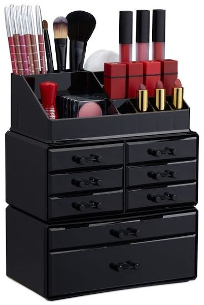 Relaxdays Make Up Organizer mit 8 Schubladen