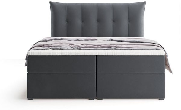 Labett Boxspringbett mit Bettkasten & H3/H4 Matratze PREMIUM 10, 160x200 180x200 200x200 (2 Bettkästen, Topper), 7-Zonen Taschenfederkernmatratze H3 oder H4